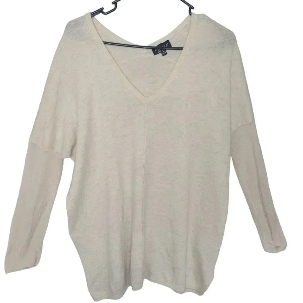 TOPSHOP Women Long‎ Sleeve Pullover Knit Sweater Size 4